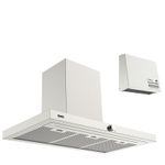 Coifa de Parede Tramontina Silent Pro 90cm com acabamento inox e instalação do motor externo.