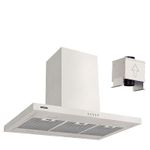 Coifa de Ilha Split Tramontina Dritta Isla 90cm com acabamento em aço inox.