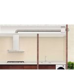 Tecnologia Split com motor instalado até 6 m (extensão inclusa) ou até 12 m (extensão adicional), reduzindo o ruído e deixando o ambiente mais silencioso.