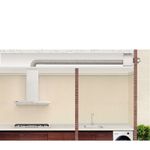 Tecnologia Split com motor instalado até 6 m (extensão inclusa) ou até 12 m (extensão adicional), reduzindo o ruído e deixando o ambiente mais silencioso.