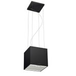 Coifa de Ilha Suspensa Tramontina Cube Isla Silent Smart 40cm com acabamento Black Steel.