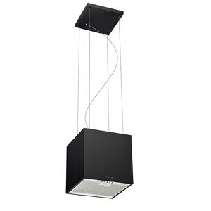 Coifa de Ilha Suspensa Tramontina Cube Silent Smart 40cm Black Steel