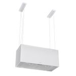 Coifa de Ilha Suspensa Tramontina Cube Smart 90cm com acabamento em inox.