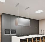 Perfeita para cozinhas amplas, a coifa de 90 cm combina design imponente e alta performance, oferecendo maior cobertura e eficiência na captação de vapores e odores. Ideal para fogões maiores e projetos que exigem potência e sofisticação.