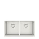 Cuba Dupla Tramontina Quadrum Farm 86cm com acabamento em inox.