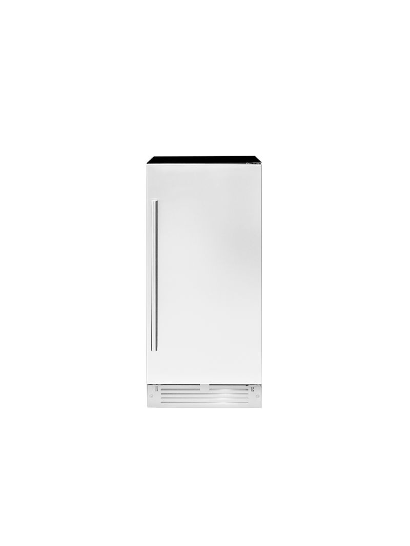 Máquina de Gelo de Embutir Automática Arkton Cuisinart, com capacidade de produção de até 23 kg e puxador na porta em inox, que valoriza o design e garante integração elegante ao projeto.