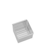 Escorredor profundo Tramontina para canal organizador em aço inox, ideal para escorrer louças e alimentos com praticidade.