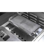 Queimador infrared que atinge altas temperaturas para selagem rápida, com carnes mais suculentas e acabamento perfeito.