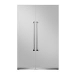 Porta inox com puxador para Refrigerador Duo Evol 822 iitros.