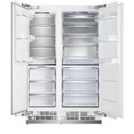 Capacidade total de 822 litros, com 470 litros no refrigerador e 352 litros no freezer, oferecendo amplo espaço e organização eficiente.