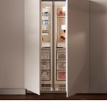 Design para embutir ou revestir, com 2 portas de abertura funcional e estética moderna que se integra perfeitamente à cozinha.
