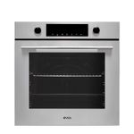 Forno Elétrico Evol Essential C13 74L 60cm com acabamento inox e vidro preto.