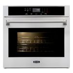 Forno de 135 L com convecção, grill e programas automáticos para preparo prático e uniforme.