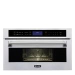 Micro-ondas com Air Fry, grill, convecção, descongelamento e receitas pré-programadas que ampliam as possibilidades de preparo.