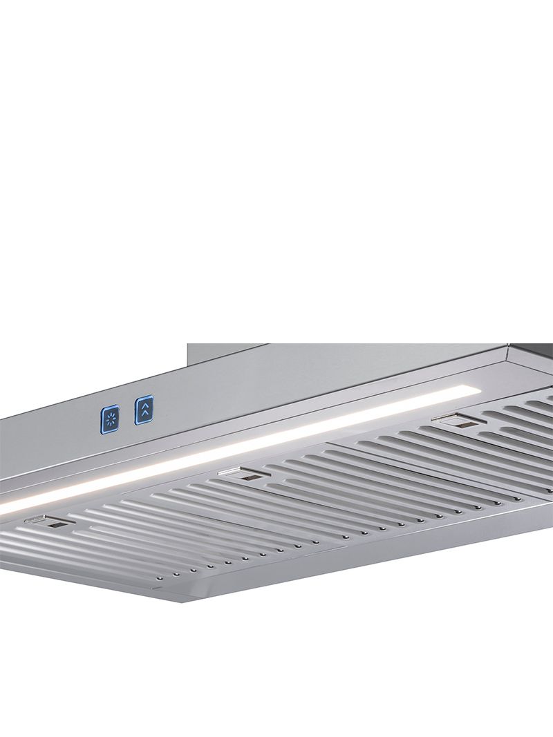 Iluminação por LEDs com barra luminosa contínua que proporciona ampla cobertura e melhor visualização dos alimentos em todas as posições.