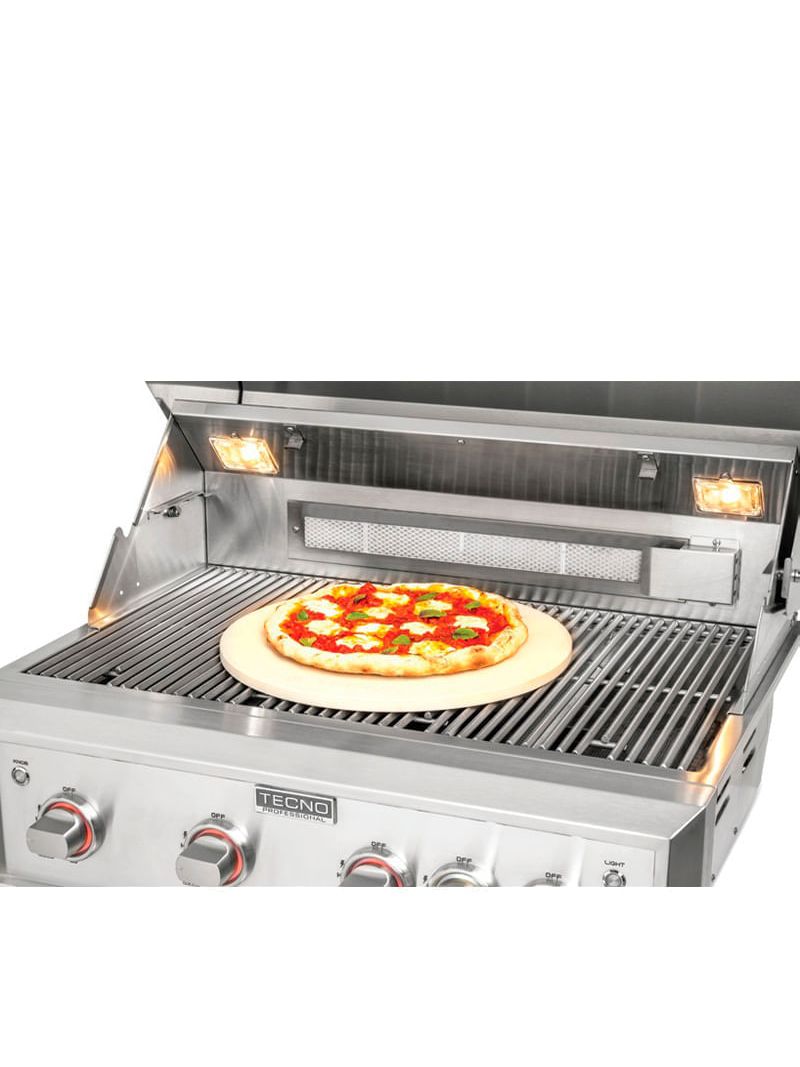 Pedra de cordierite distribui o calor de forma uniforme para pizzas crocantes por fora e macias por dentro.