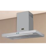Aço inox escovado com superfície lisa e não porosa que facilita a limpeza e mantém a coifa sempre impecável.