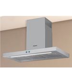 Aço inox escovado com superfície lisa e não porosa que facilita a limpeza e mantém a coifa sempre impecável.
