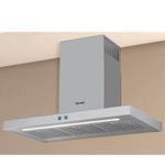 Aço inox escovado com superfície lisa e não porosa que facilita a limpeza e mantém a coifa sempre impecável.
