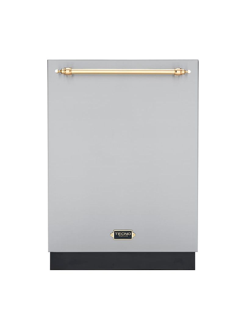 Lava-louças de Embutir Tecno Vintage 16 serviços com acabamento em Inox.
