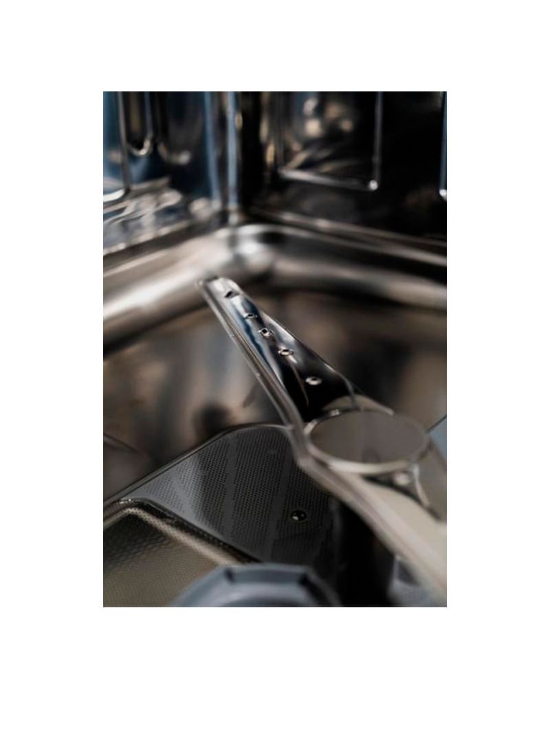 Braço aspersor em aço inox com acabamento refinado e elegante apresentação interna.