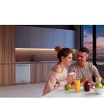 UltraSilent de 41 dB com alto conforto acústico para cozinhas e ambientes integrados.