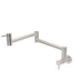 Torneira de Parede Tramontina Flexion Wall com acabamento em inox acetinado, design articulado, alcance excepcional e praticidade ao alcance das mãos.