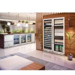Compõe conjuntos harmoniosos com os demais produtos da linha Tecno Professional, todos com o mesmo design sofisticado e puxador tubular em inox.