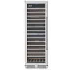 Adega Tecno Professional de 60 cm com abertura para esquerda e em inox escovado.