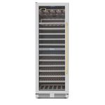 Adega Tecno Vintage de 60 cm porta com abertura para esquerda e acabamento inox escovado.