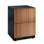 Gaveta Refrigerada com Freezer para revestir de aplicação embutida.