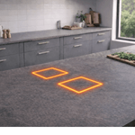 Cooktop Elétrico Indução Celdom Seamless 2 Zonas 30cm Invisível na Pedra, com aquecimento preciso e integração total à bancada.