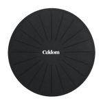 Tapete de Silicone Celdom para Cooktop de Indução com acabamento preto.