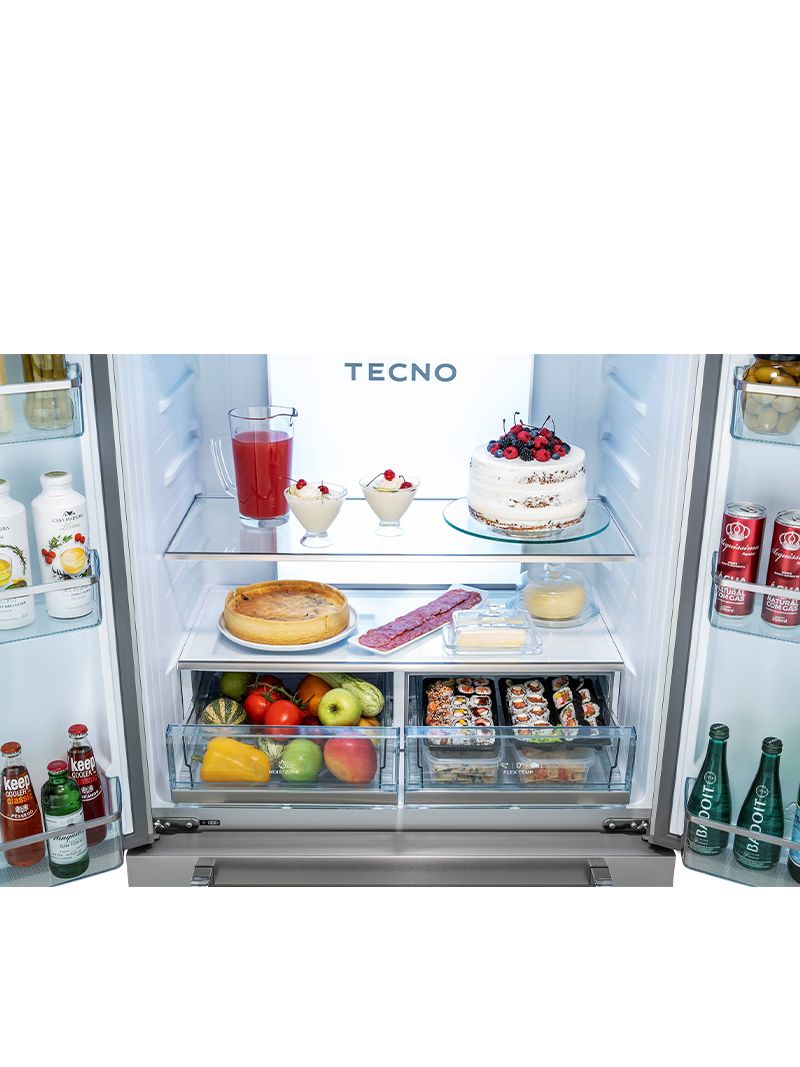 Super Cool resfria rapidamente os alimentos à temperatura de 2 °C por até 150 minutos, preservando melhor seu sabor e nutrientes.